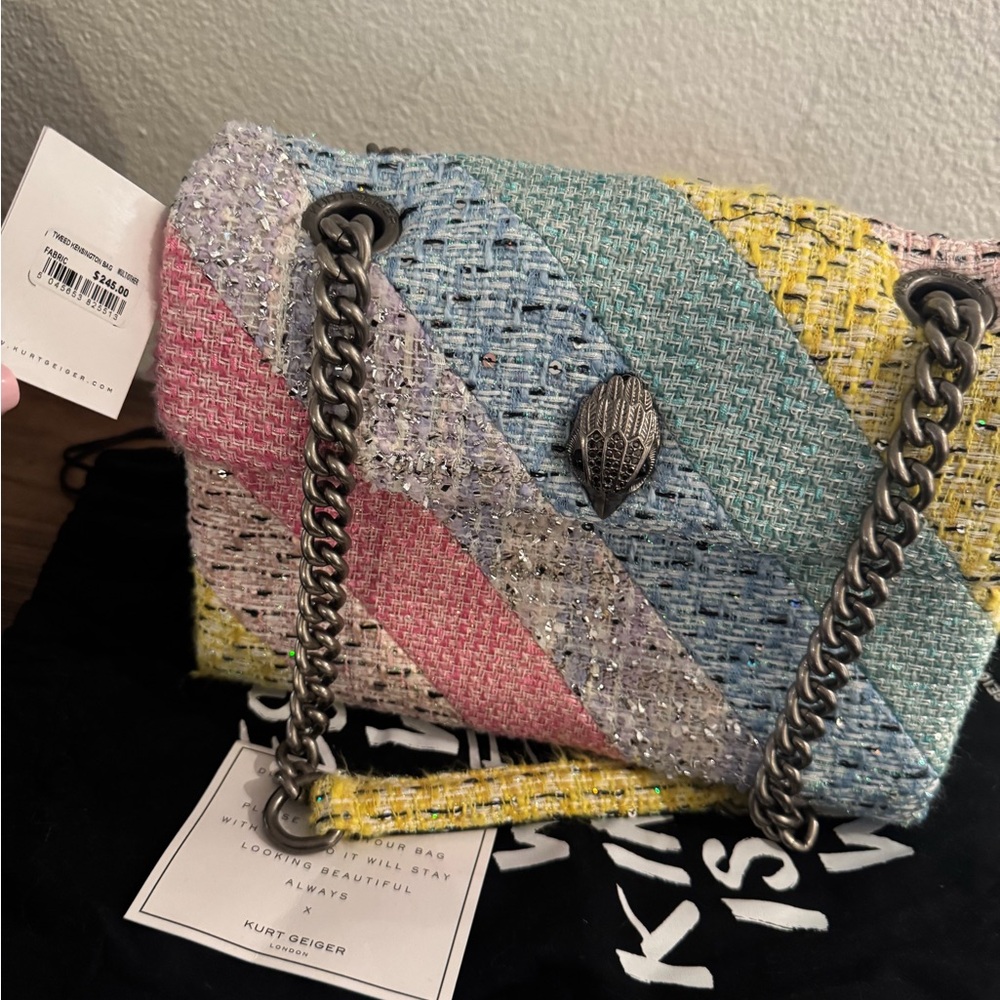 Kurt Geiger Colorful Tweed Shoulder Bag